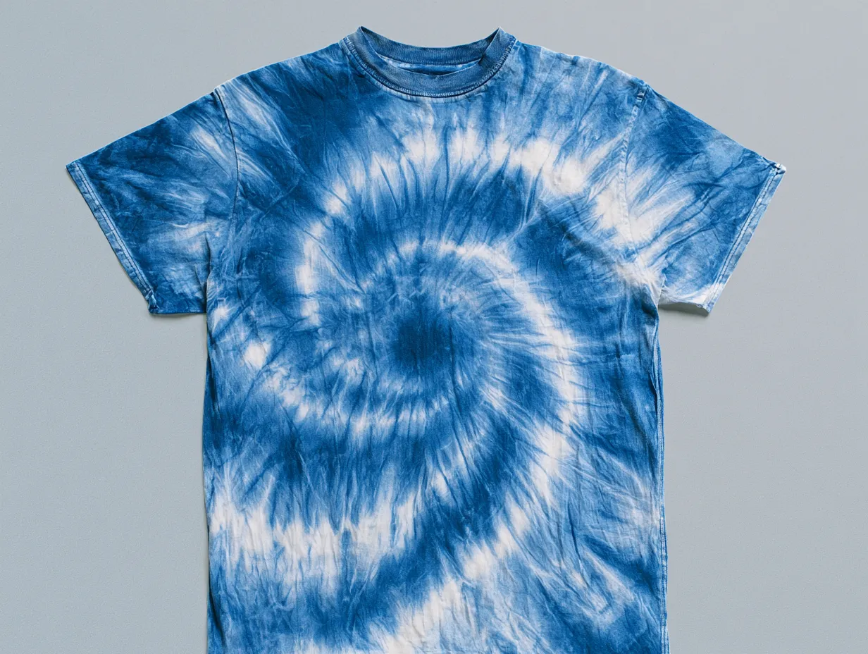 十年着た藍染めTシャツ。水浅葱まで褪せた状態